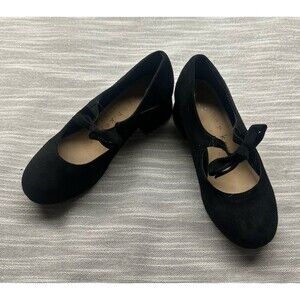 Copper Key Girls Starlette Suede Bow dress shoes Sz 13 Heels